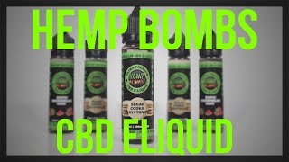 Hemp Bombs CBD Eliquid Review [upl. by Blayze]