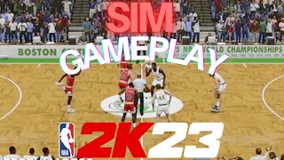 Realistic jordan vs Celtics gameplay broadcast cam nba2k23 2kcommunityday [upl. by Roche]