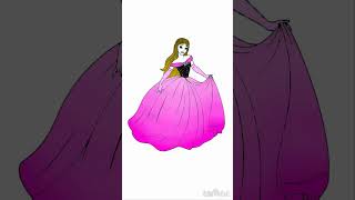 princess colouring games short viral art drawing craft trending TheRainbowGirl yts cute [upl. by Eupheemia347]