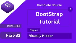 visually hidden in bootstrap 5 tutorial in bangla  bootstrap full course bangla [upl. by Trella]