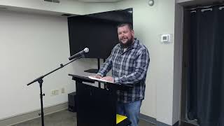 Derek Bollinger sharing his testimony at Main Point Ephrata 11924 [upl. by Ahsii]