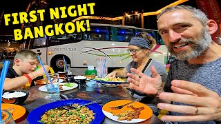 FLYING to BANGKOK THAILAND 🇹🇭  BANGKOK STREET FOOD [upl. by Jenni]