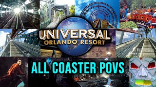 Universal Orlando Resort All Roller Coaster POVs [upl. by Michaele]