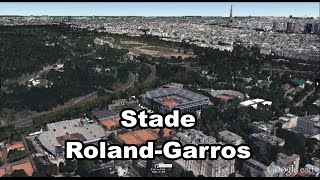 Stade RolandGarros 16e arrondissement de Paris  Internationaux de France de tennis [upl. by Waki]