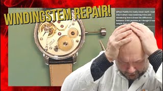 How to repair the crown and winding stem of your vintage watch  Fast track reedit [upl. by Olsen521]