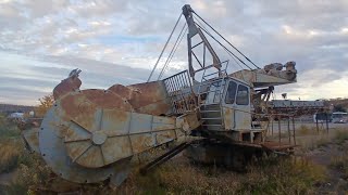 old retired wheel ditcher fort mcmurry alberta [upl. by Ativel]