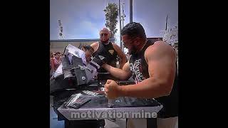 Bro broke the machine 💀 bodybuilding fitness gym edit armwrestling [upl. by Coleman318]