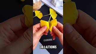 Il crée un papier unique avec une feuille jaune  DIY Créativité Papier [upl. by Diantha386]