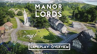 Manor Lords  Gameplay Overview  Medieval RTSCitybuilder [upl. by Arlena]