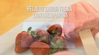 Receta Helado de Incaparina sabor Fresa [upl. by Tierza473]