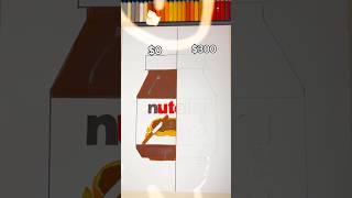 ✨ 0 vs 300 PENCILS✨ art drawing pencildrawing pencil nutella chocolate cartoon [upl. by Amaral938]