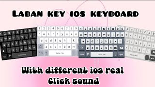 ios keyboard with different theme And real ios sound [upl. by Nevile674]