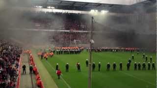 Ausschreitungen  Rauchbomben beim 1 FC Köln  FC Bayern München 14 am 05052012 [upl. by Ahsenet]