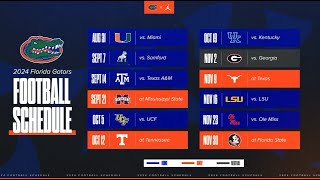 The 2024 Schedule Is Here  Florida Football [upl. by Eladnwahs537]