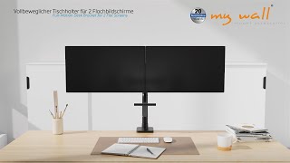 Höhenverstellbarer Monitor Halterung für 2 Monitore  HL59L [upl. by Vish]