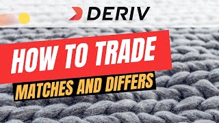 How to trade matches and differs on deriv [upl. by Lemaceon446]