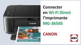 Connecter son imprimante Canon MG3650S en WiFi direct [upl. by Silrac]