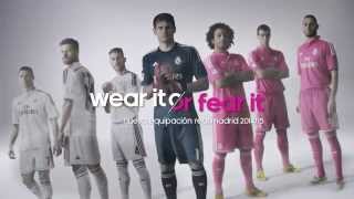 New adidas Real Madrid 201415 kit Wear it or fear it  ORIGINAL SPOT [upl. by Weitman]