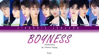 PRODUCE X 101  BOYNESS 소년미 少年美 Color Coded HanRomEng Lyrics [upl. by Orelu25]