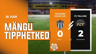 JK Tallinna Kalev U21  FC Tallinn I 02 I Esiliiga 28 voor I 2024 [upl. by Anihta]