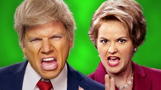 Donald Trump vs Hillary Clinton ERB Behind the Scenes [upl. by Kowtko]