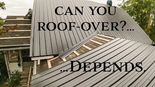 How to install a metal roofover [upl. by Lonne]