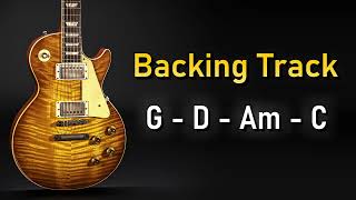 Melodic Rock Pop BACKING TRACK G Major  72 BPM  Guitar Backing Track [upl. by Jan818]