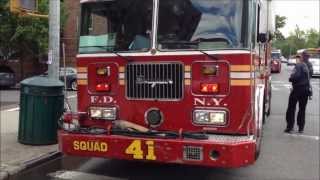 APT FIRE  FDNY RESCUE 3 FDNY ENGINE 50 71 92 SQUAD 41 LADDER 59 TOWER LADDER 44 17 RAC 3 [upl. by Eusebio]