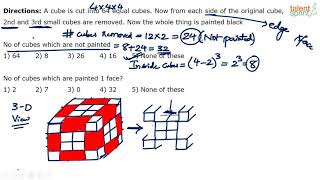 Cubes and Dice Reasoning Tricks  Cubes  Model  1  Part  2  TalentSprint Aptitude Prep [upl. by Hsreh]