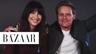 Outlander’s Sam Heughan and Caitriona Balfe Read Your Fan Fiction  Harper’s BAZAAR [upl. by Singer]