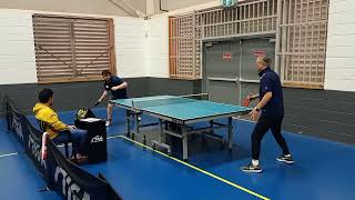 2024 NSW veterans table tennis div 1 Alex Tyson vs Waver Liu set 2 [upl. by Schumer901]