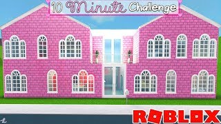 10 MINUTE BLOXBURG MANSION BUILDOFF CHALLENGE Bloxburg Mansion Build [upl. by Allehcim]