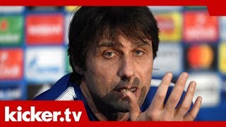 ChelseaCoach Conte quotBarcelona ist klarer Favoritquot [upl. by Assennej421]