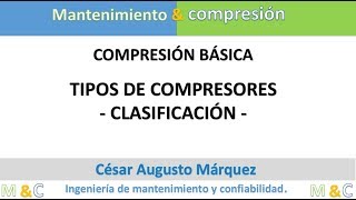 Clasificación de compresores [upl. by Harpole]