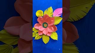 Beautiful and unique paper flower making 🌼 shortvideo ytshorts [upl. by Hadden]