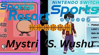 Mystri VS Wushu  Nintendo Switch Sports Basketball Duel   4K NintendoSwitchSports Anime Manga [upl. by Alidus548]