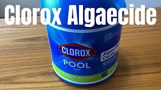 Clorox Pool amp Spa Algaecide amp Clarifier [upl. by Euqinna]