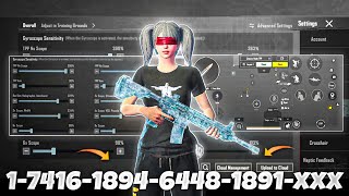 NEW UPDATE 34🔥BEST SENSITIVITY CODE  CONTROL SETTINGS BGMIPUBG MOBILE [upl. by Finbur]