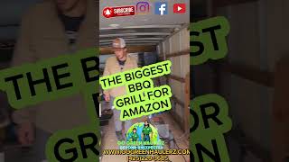 Giant bbq grill delivery for Amazon shorts Amazon ads hauling viral expensive giants deliver [upl. by Leay79]