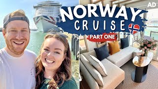 NORWAY CRUISE 🇳🇴 PART ONE • Iona ship tour conservatory minisuite amp sea day 🌊 PampO Cruises AD [upl. by Ahsetal]