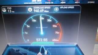 Singtel 1Gbps  Linksys EA9200 LAN performance [upl. by Ricker]