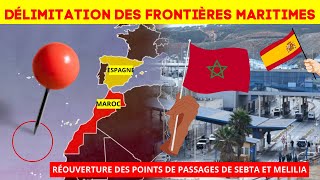 Le Maroc et lEspagne délimitent leurs frontières maritimes Ceuta et Melilla respirent [upl. by Mutat]