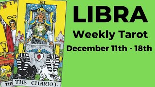 Libra Divine Timing Is Now On Your Side 💙 December 11th – 18th WEEKLY TAROT READING [upl. by Araiek]