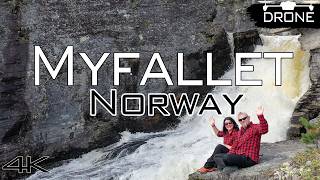 Myfallet Waterfall Hike  The Hidden Beauty of Norway 4k [upl. by Yssep]