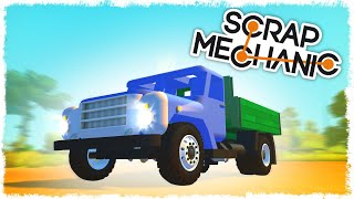 БИТВА СТРОИМ ЗИЛ ЗА 60 МИН НА ПОРШНЯХ В SCRAP MECHANIC [upl. by Ahsatin418]