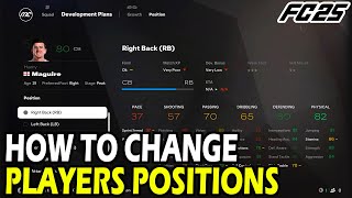 How to Change Player Positions in EA FC 25 Career Mode [upl. by Isaak]