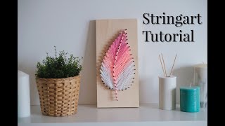 How to make string art  Tutorial for beginner [upl. by Siekram]