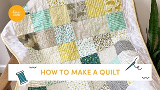 Ultimate Beginners guide to making a Quilt  Step by step tutorial [upl. by Vogel802]