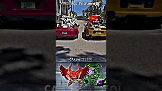 Supra vs Mercedes challenge👿☠️  supravsmercedes drift supra [upl. by Eberhart]