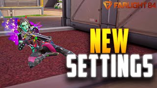 NEW UPDATE BEST PLAYER SETTINGS in Farlight 84  FARLIGHT 84 [upl. by Ettegirb787]